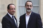 allierede. François Hollande har i dag haft besøg af Ahmed Moaz al-Khatib, der er leder af den nydannede oppositionsgruppe Syriens Nationale Koalition for Opposition og Revolutionære Styrker. 