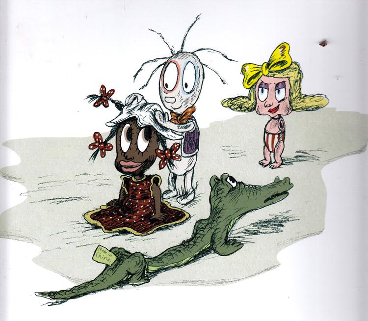 DUKKEBØRN. Kim Fupz Aakeson og Rasmus Bregnhøi har nok begået årets bedste og dybeste  billedværk, mener vores anmelder. 