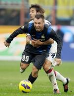 omklamring. Undertippede Cagliari gjorde, hvad holdet kunne, i kampen mod Inter. 