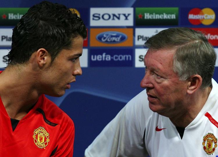 Solgt. Manchester United tjente små 650 millioner kroner netto på salget af Ronaldo til Real Madrid. United gav selv 100 mio., da de hentede ham i Sporting i 2003. 