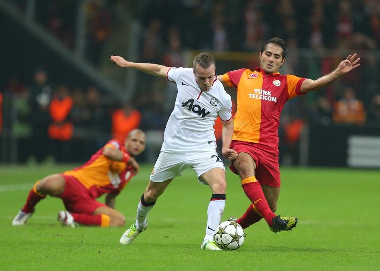 RESERVERNE. Alexander Buttner var en af de Manchester United-spillere, der var med mod Galatasaray. 