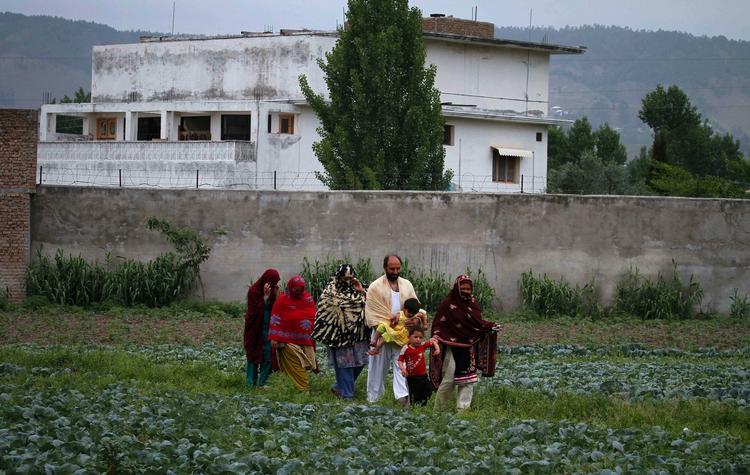 Gemmested. Osama bin Ladens hus i den pakistanske by Abbottabad, hvor han gemte sig i seks år. Arkiv. 