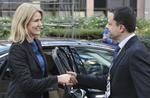 Topmøde. Helle Thorning-Schmidt er i dag ankommet til Bruxelles, hvor hun forsøger at forhandle en dansk rabat i hus. 