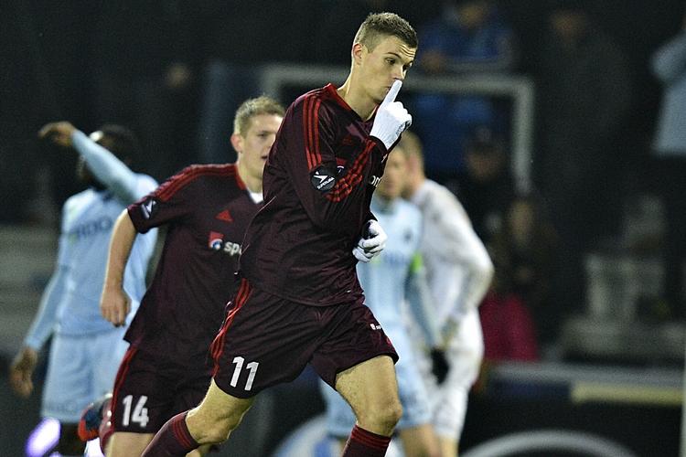 Topscorer. Nicklas Helenius var tilbage i rollen som målscorer, da AaB satte Randers til vægs i Kronjylland. 