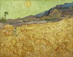 Hvede. I sit maleri fra 1889 af en mark har van Gogh gjort bonden så lille, at man næsten ikke kan se ham. For typisk for symbolismen er det naturen og den kunstneriske tolkning af den, der er i centrum. Foto: Kunstmuseet Ateneum