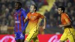 3-0. Et af Barcelonas fire mål på 18 minutter blev scoret af Andres Iniesta. 