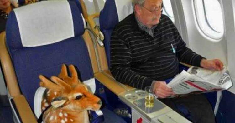 luksus. Carsten Mogensen skulle ikke undvære sin 'Rudolf' på SAS-turen fra Tokyo. 