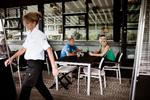 Blokadeflæsk. Trods blokaden har Vejlegården serveret stegt flæsk og persillesovs for alle de sympatisører, der havde lyst til at løbe spidsrod forbi 3F’s blokadevagter. 