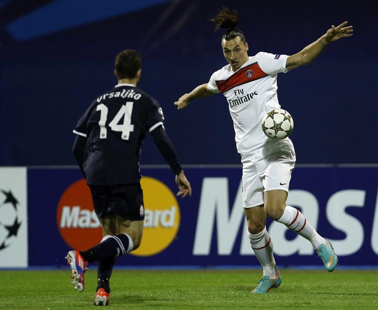 skuffelse. Selv om Zlatan Ibrahimovic (th) har scoret mange mål i denne sæson, er det ikke nok til at redde helhedsindtrykket hos rigmandsklubben PSG. 