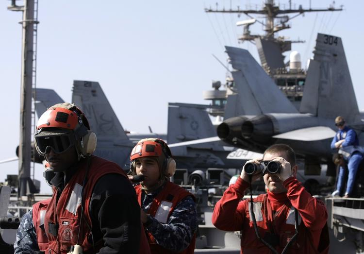 Fly. Den amerikanske flåde i Mellemøsten afviser, at det har mistet en drone, sådan som Iran hævder. 