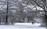 Snevejr. En kvinde måtte vente forgæves i flere timer før en frysende mand kunne få hjælp. 