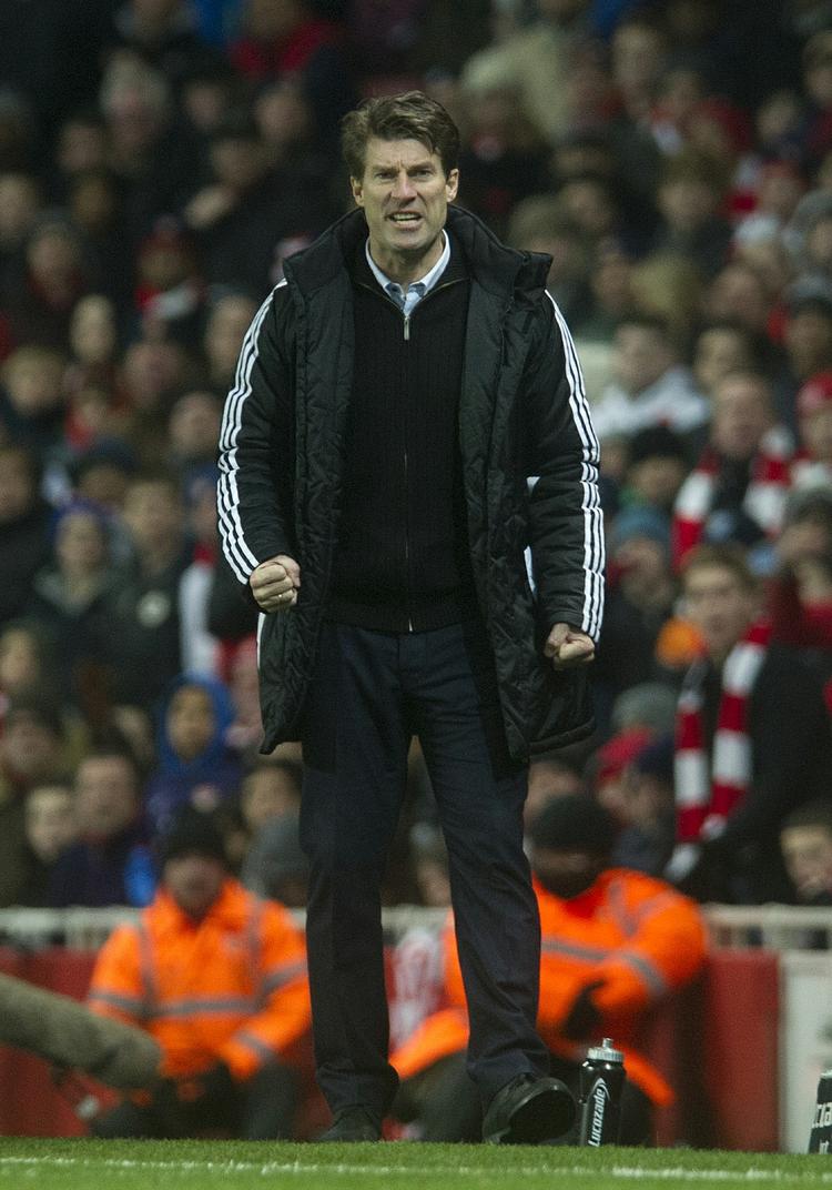 Skalp. Laudrup og Swansea besejrede lørdag Arsenal med 2-0 og slog dermed for første gang et af de store hold i Premier League. 