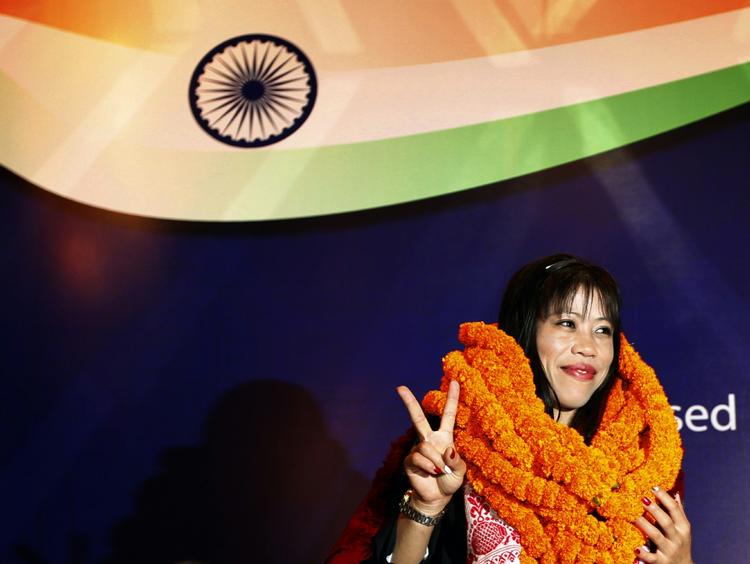 Bronze. En af Indiens seks medaljer ved OL i London blev sikret af bokseren Mary Kom, der er nationalidol. 