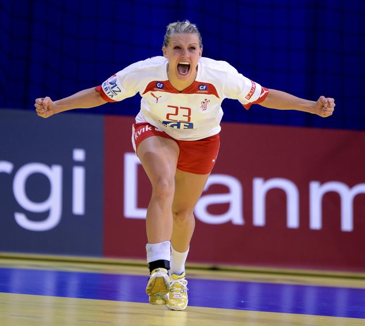 TOPSCORER. Med syv mål blev Ann Grete Nørgaard dansk topscorer i sejren over Frankrig. 
