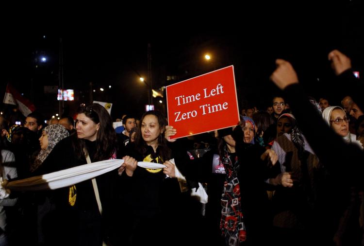 Vrede. De seneste uger har demonstranterne været på gaden for at protestere over præsident Morsi. 