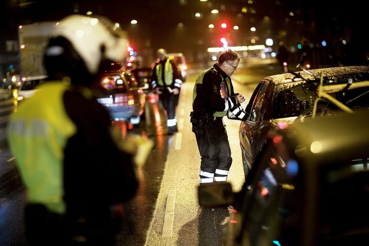 Der var få, der røg i politiet fælde under årets første julefrokost-razzia (arkivbillede). 
