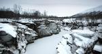 Jogging. Abisko Nationalparken indbyder til vandrerture, men det er klogt at have følgeskab i tilfælde af en snestorm. 