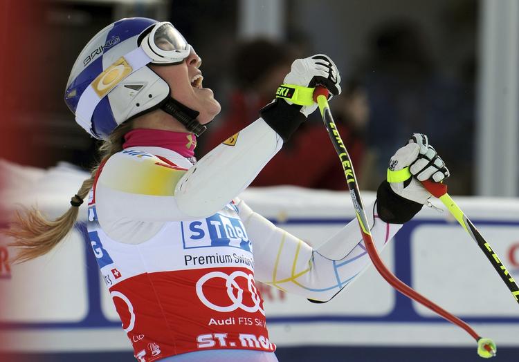 Sejr. Hvad Lindsey Vonn sagde og gjorde Tina Maze så ophidset, er endnu ikke sluppet ud. 