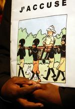 racisme? Tegneseriehæftet 'Tintin i Congo' blev til i en tid, hvor man havde et  mindre nuanceret syn på afrikanere, fremførte forsvaret i retssagen. 