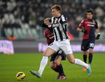 Skadet. Nicklas Bendtner fik kun 43 minutter for Juventus i aftes. Omfanget af skaden er endnu ikke afklaret. 