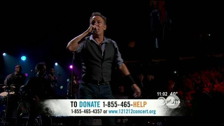 Bruce Springsteen og Bon Jovi spillede nummeret 'Born To Run' sammen. 