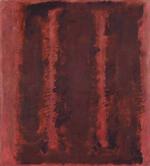 Rothko. Udsnit af det vandaliserede værk - se det i fuld figur nederst. Mark Rothko (1903-70) kom til USA fra Rusland som ti-årig. Han anses for at være en af USA's vigtigste efterkrigstidskunstnere. I maj fik et af hans malerier, 'Orange, Red, Yellow' hammerslag på en lille halv milliard kroner ved en auktion i New York. 