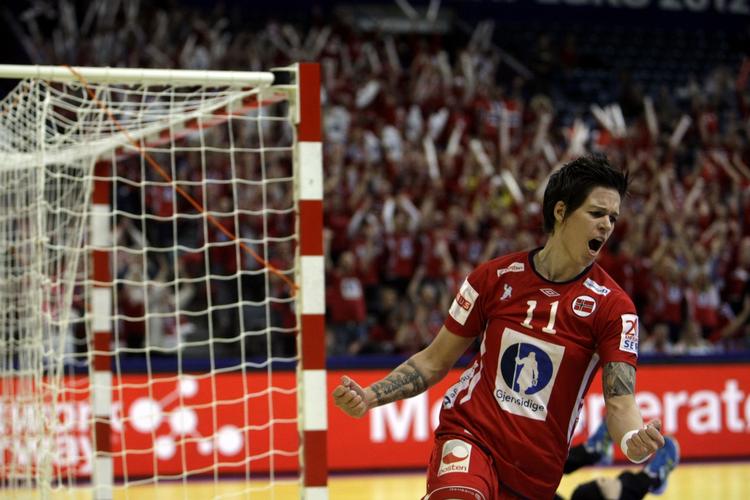 KLasse. Anja Edin bidrog med seks scoringer mod Ungarn. 