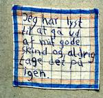 VINTAGE. Lyrik på lommetørklæde. 