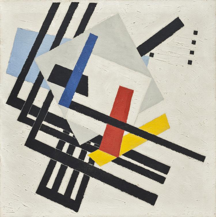 Konstruktivisme. 'Dynamisk komposition'. Richard Winther, 1948. 