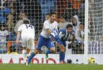 UDLIGNING. To minutter før tid var det Juan Albin, der sikrede Espanyol et point mod Real Madrid. 