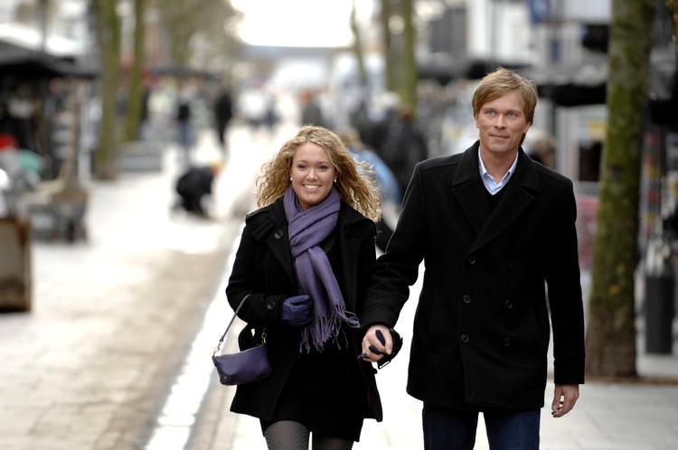 Borgmester. Thomas Banke på gågaden i Fredericia, da han stadig var formand for Venstres Ungdom. 