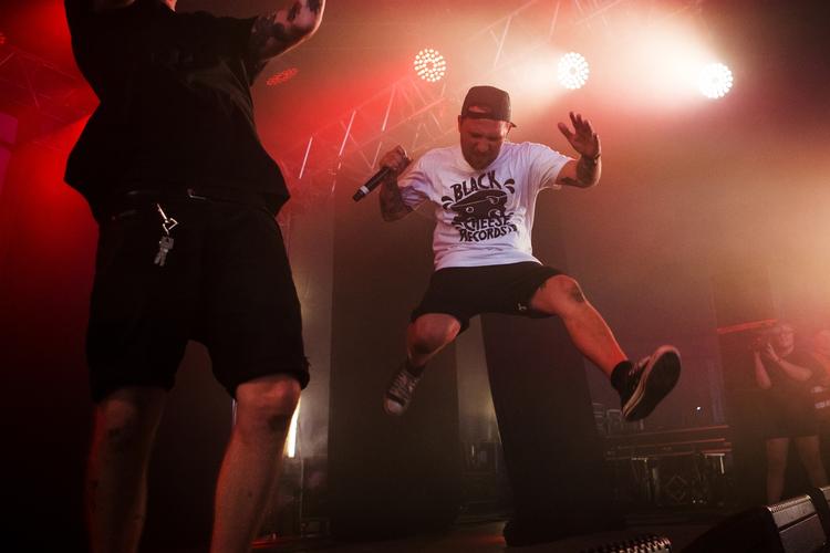 DEBUT. Specktors slippes løs på Skive Festival for første gang med deres hit 'Lågsus'. Her ses de på Skanderborg. 