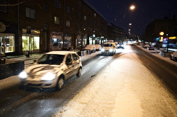 Snestorm. Nordjylland og Østjylland vil blive ramt af de største mængder sne. 