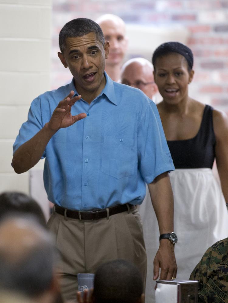 JULESTEMNING? Det var ikke meget tid, USA's præsident Barack Obama følte han kunne bruge sammen med sin familie i juledagene. 