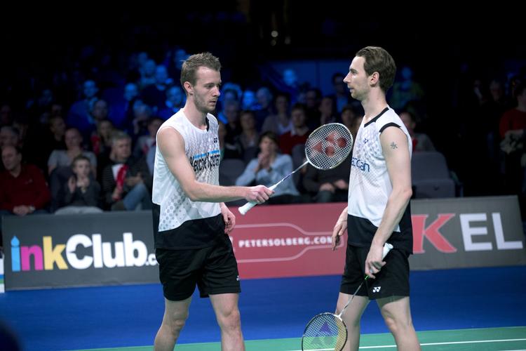 Vindere. »I andet sæt faldt vi lidt i søvn, og de kom bedre med«, siger Mathias Boe. 