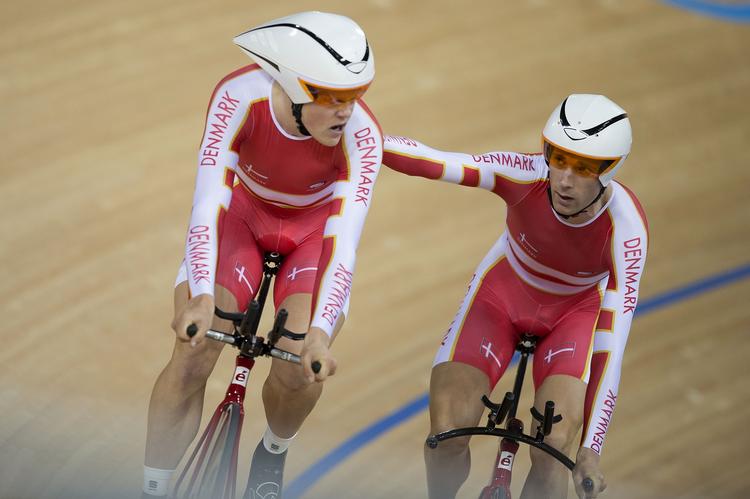 medaljevindere. Lasse Norman og Michael Mørkøv var en del af den danske kvartet i fire kilometer holdforfølgelsesløb ved OL i sommer. Holdet blev nummer fem. 