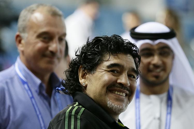 LANDSTRÆNER. Hvis Diego Maradona skal til endnu en VM-slutrunde, skal det være som landstræner, men det blev ikke for Irak. 