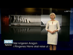 Fejl. Ved et uheld kom en del af den norske Kong Haralds nytårstale til at køre som undertekster til en nytårskavalkade på NRK. Screendump fra nrk.no 