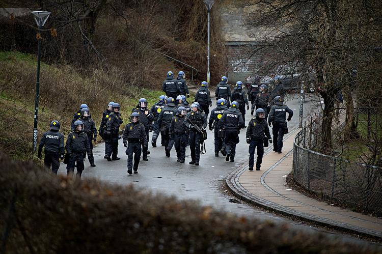 Aktion Ordensmagten var mødt talstærkt op ved Christiania. 