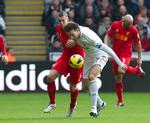 SVINGENDE. Lige som Michu og Swansea, som Liverpool mødte i november, har Daniel Agger og Liverpool problemer med at vinde flere kampe i træk. 