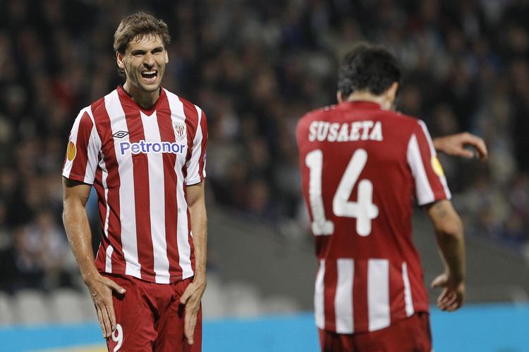 skifte. Athletic Bilbaos Fernando Llorente (tv) kan være på vej til Juventus. 