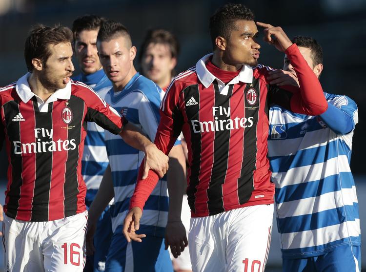 OPREVET. Kevin-Prince Boateng var en af de i alt fire mørke Milan-spillere som var genstand for racistiske tilråb under træningskampen mod Pro Patria. 