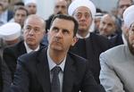 Tale. Syriens præsident, Bashar-al Assad, lukker døren på klem for en fredsforhandling med landets oprørere. 