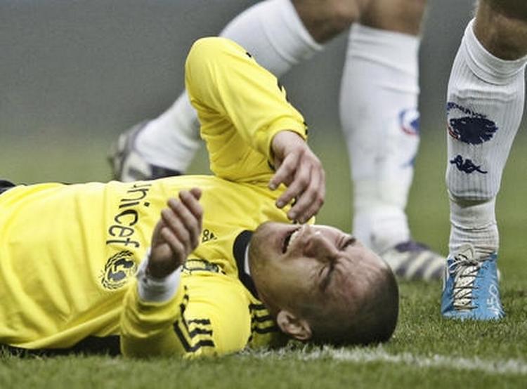 langtidsskadet. Tiden i Brøndby har været præget af skader for Martin Bernburg. 