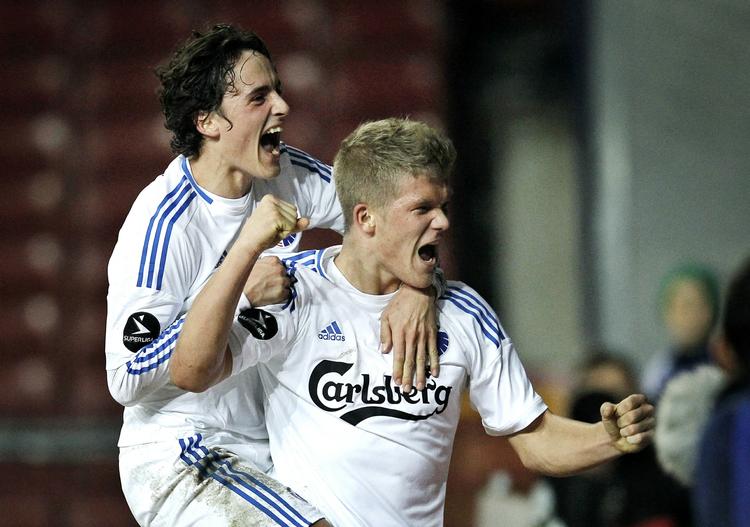 Lokale. Thomas Delaney og Andreas Cornelius på henholdvis 21 og 19 år er to talenter, som er opdraget i FCK. 