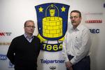 Budbringere. Bestyrelsesformand Sten Lerche (t.h.) og administrerende direktør Tommy Håkansson er kommet på hårdt arbejde. 