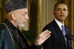 Møde. USA's præsident, Barack Obama, mødtes i dag med den afghanske præsident, Hamid Karzai, i Washington. 