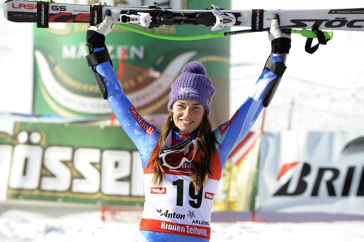 Suveræn. Tina Maze fører den samlede World Cup med over 500 point ned til tyske Maria Höfl-Riesch. En sejr udløser 100 point til regnskabet. 