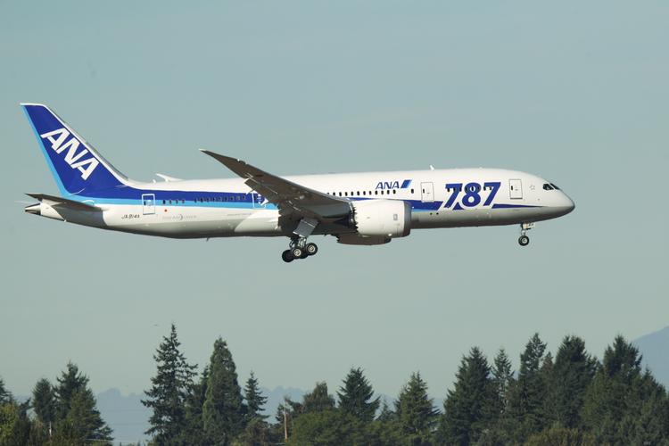 DREAMLINER. En 787 fra All Nippon Airways fotograferet under landing i Seattles lufthavn. 