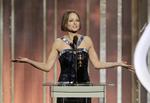 tale. Jodie Foster havde noget på hjerte, da hun modtog en æres-Golden Globe i nat. Men den 50-årige skuespiller og instruktør havde problemer med at få det sagt. 